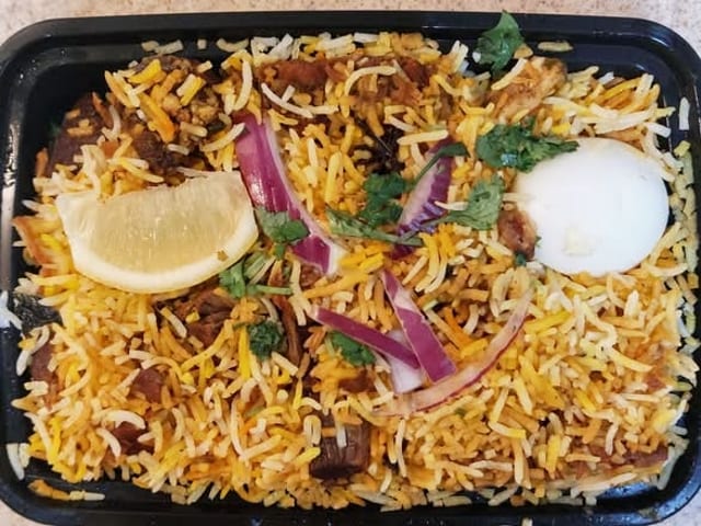 Goat Dum Biryani.